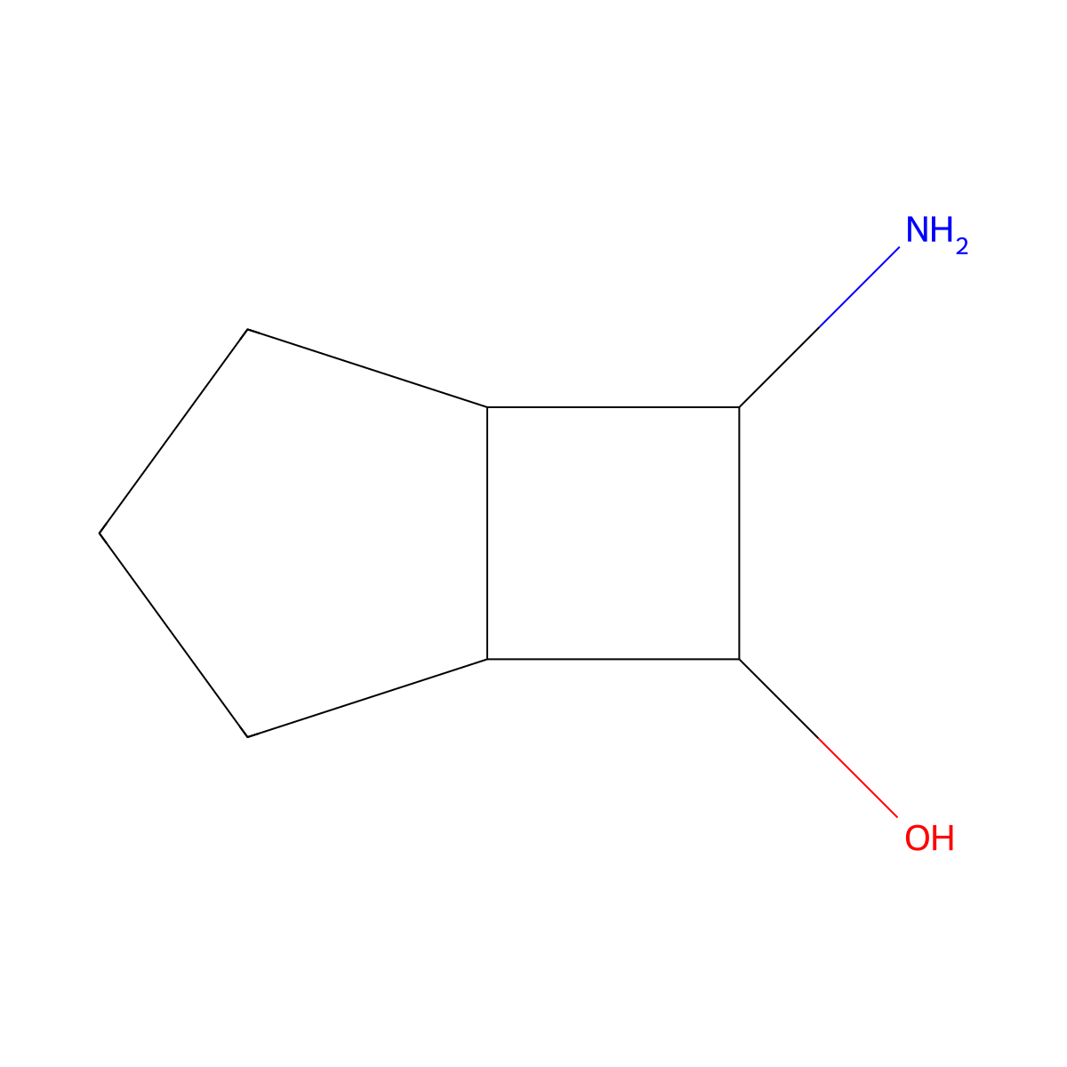 7-Aminobicyclo[3.2.0]heptan-6-ol molecular structure, CAS 71347-16-5