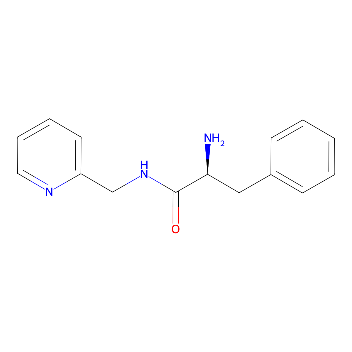 (2S)-2-amino-3-phenyl-N-(pyridin-2-ylmethyl)propanamide molecular structure, CAS 713485-83-7