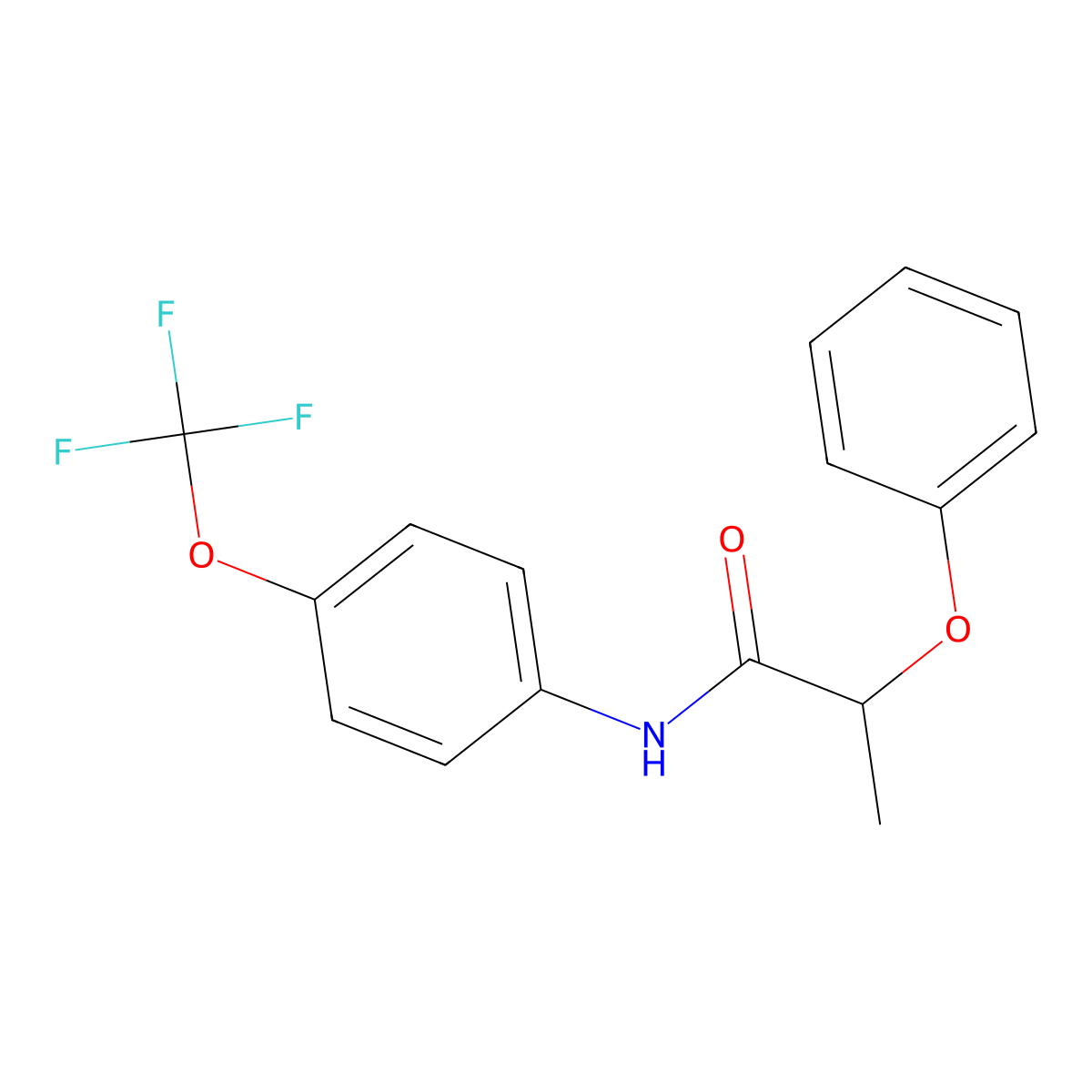 2-phenoxy-N-[4-(trifluoromethoxy)phenyl]propanamide molecular structure, CAS 713490-31-4
