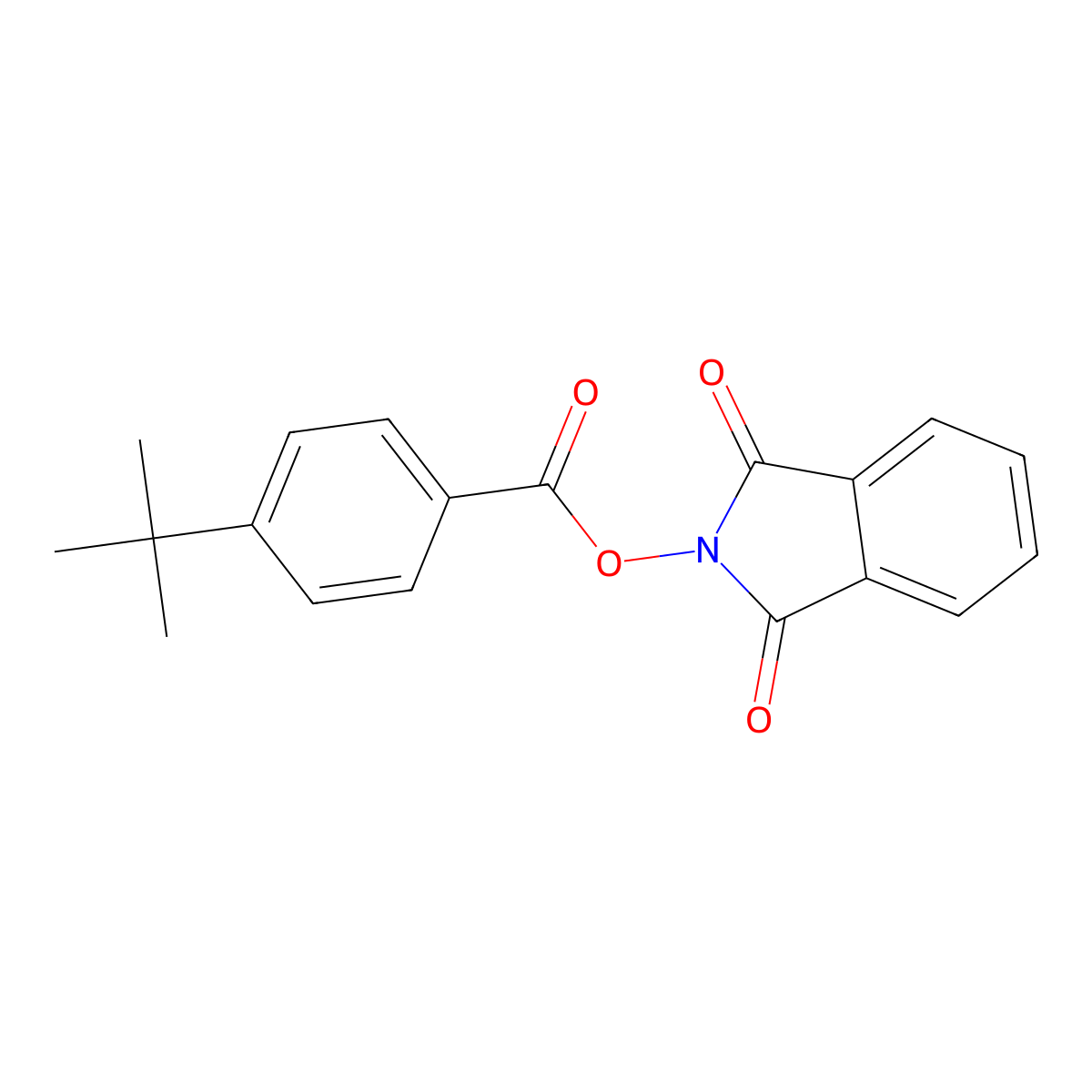 (1,3-Dioxoisoindol-2-yl) 4-tert-butylbenzoate molecular structure, CAS 713491-05-5