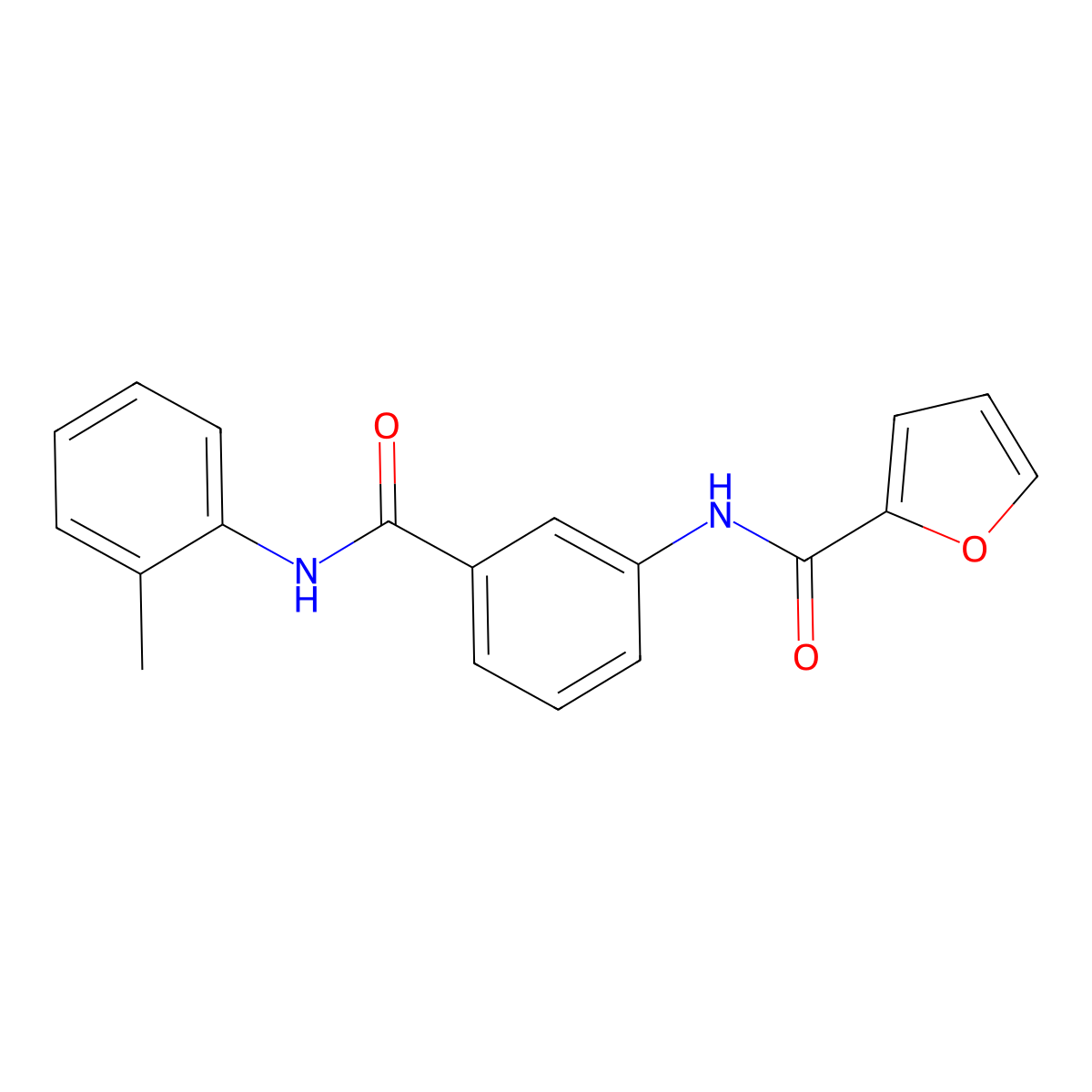 N-{3-[(2-methylphenyl)carbamoyl]phenyl}furan-2-carboxamide molecular structure, CAS 713494-00-9