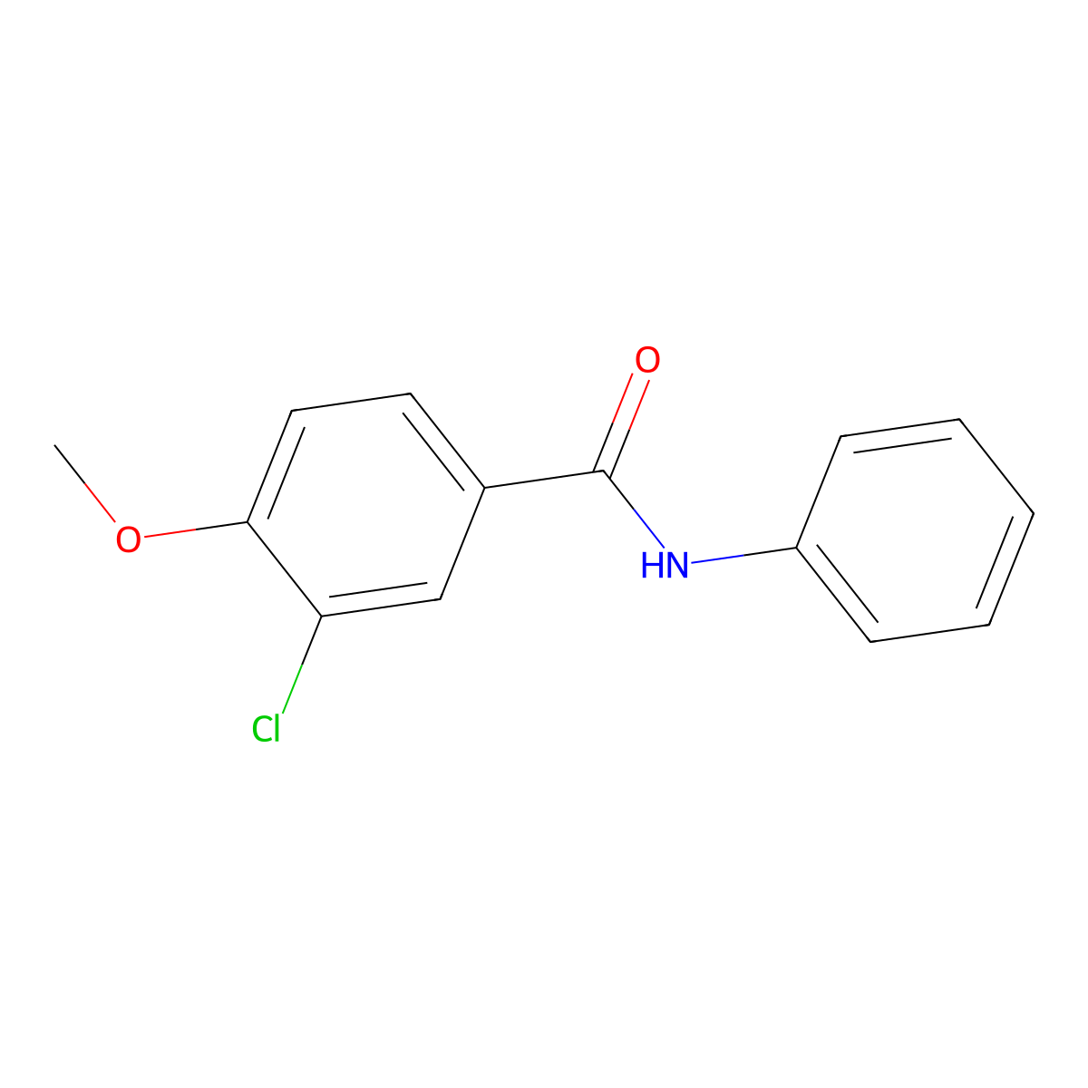 3-Chloro-4-methoxy-N-phenylbenzamide molecular structure, CAS 713498-81-8