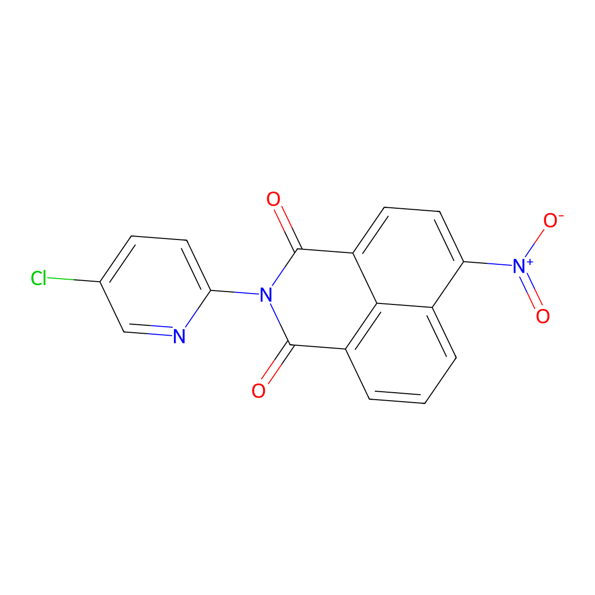2-(5-Chloropyridin-2-yl)-6-nitrobenzo[de]isoquinoline-1,3-dione molecular structure, CAS 713499-02-6