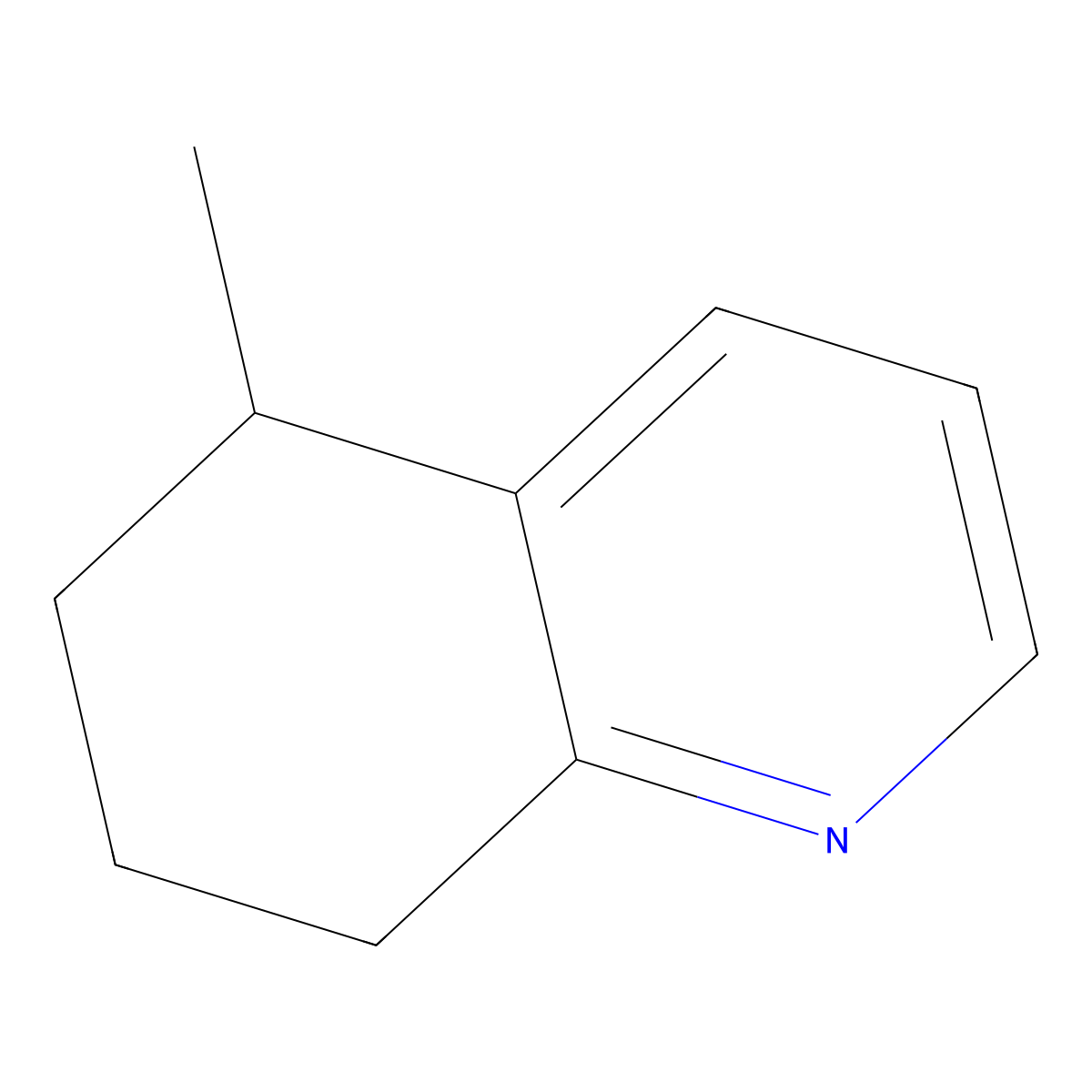 5,6,7,8-Tetrahydro-5-methyl-quinoline molecular structure, CAS 71350-31-7