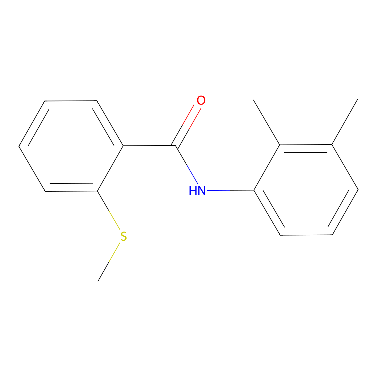 N-(2,3-dimethylphenyl)-2-methylsulfanylbenzamide molecular structure, CAS 713505-36-3
