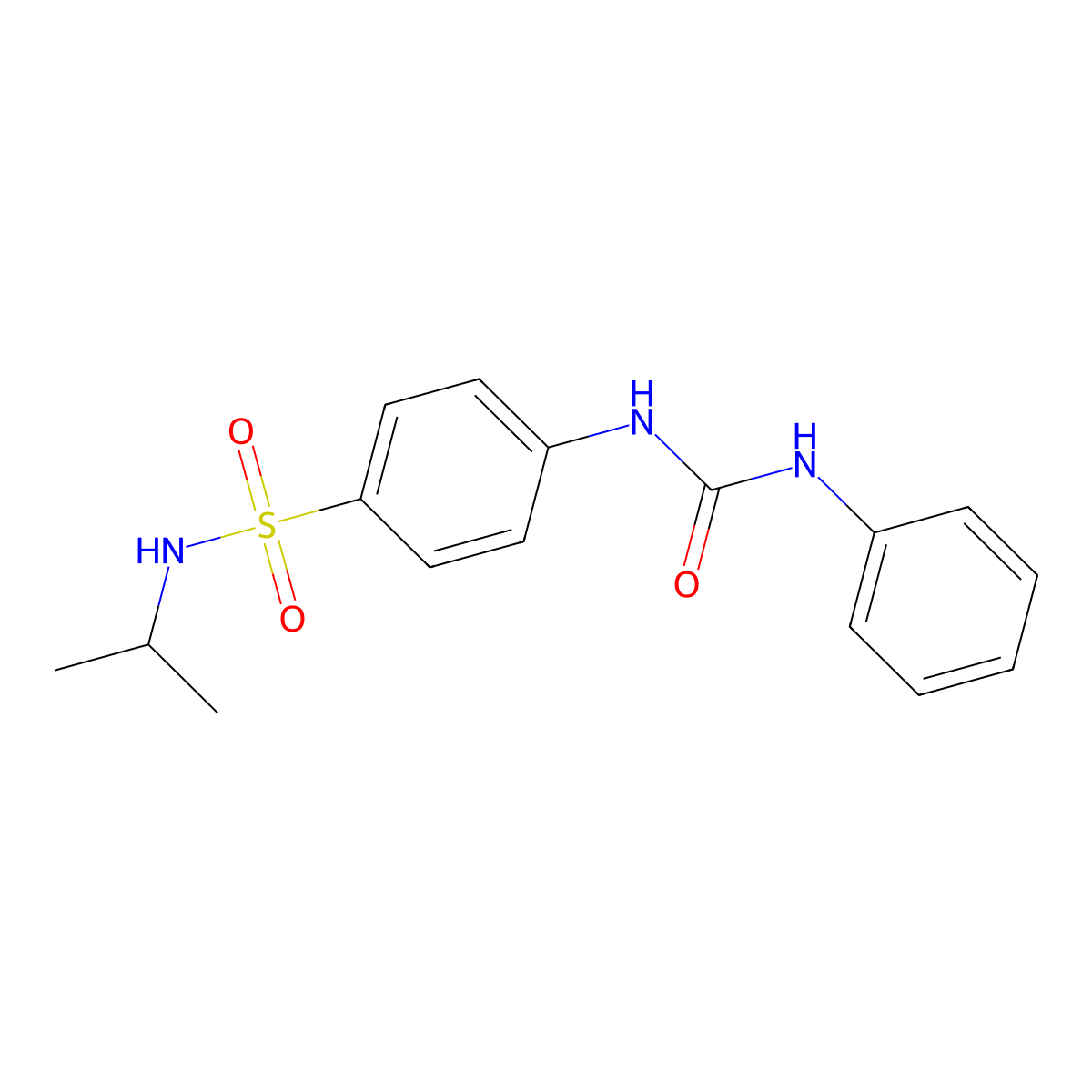 4-[(anilinocarbonyl)amino]-N-isopropylbenzenesulfonamide molecular structure, CAS 713507-18-7