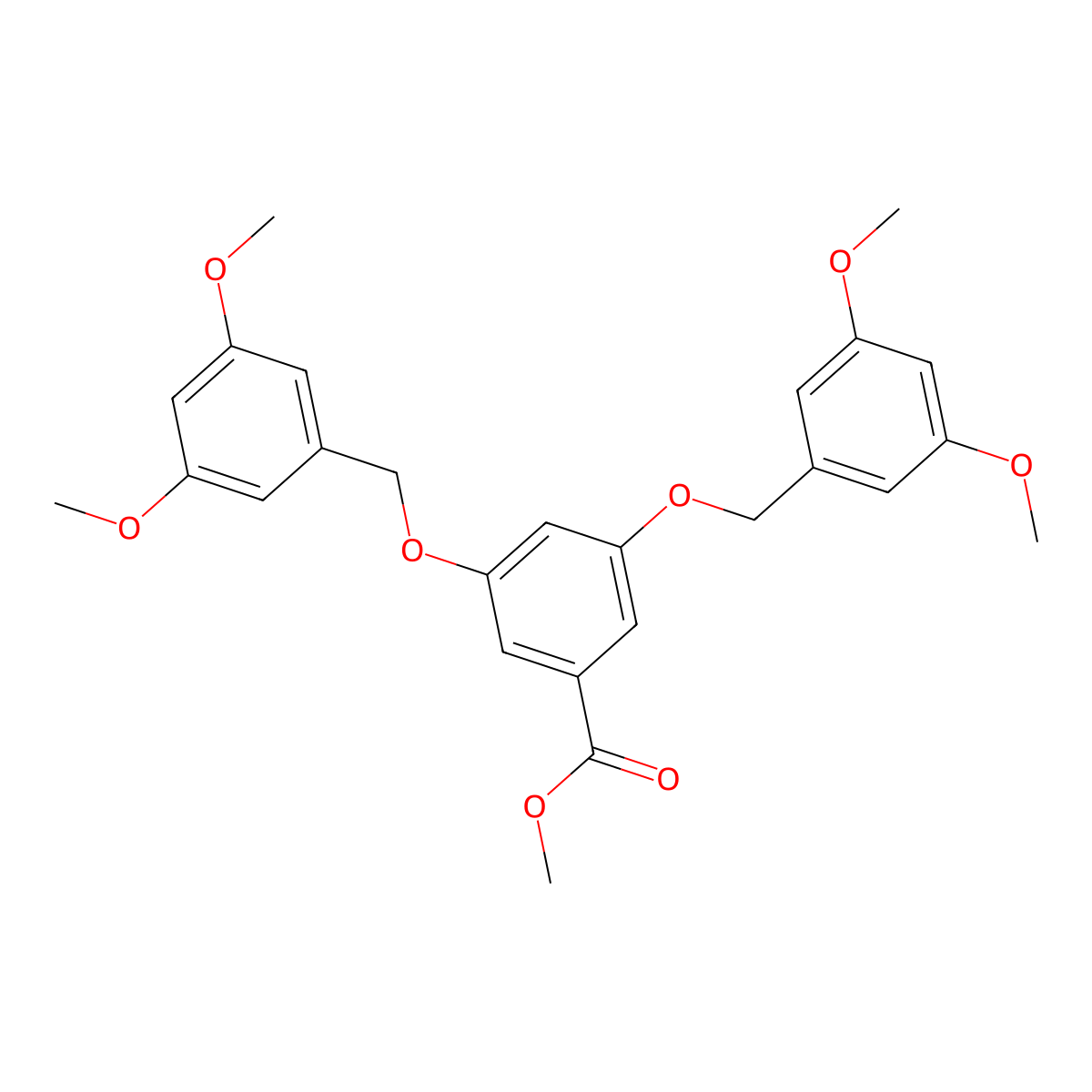 Methyl 3,5-bis((3,5-dimethoxybenzyl)oxy)benzoate molecular structure, CAS 713512-52-8
