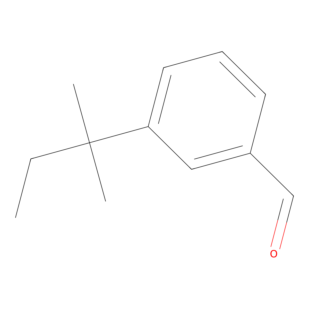3-(1,1-Dimethylpropyl)benzaldehyde molecular structure, CAS 71352-05-1