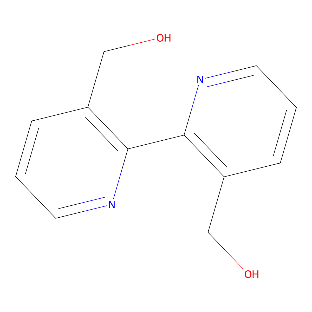 [2,2'-Bipyridine]-3,3'-diyldimethanol molecular structure, CAS 71353-94-1