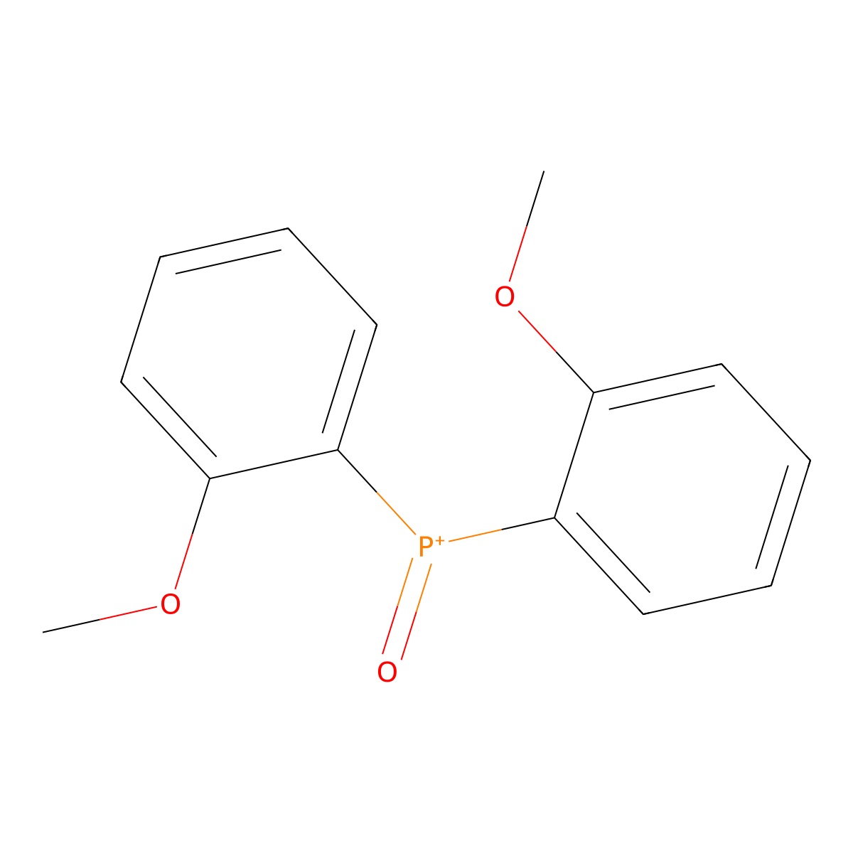 Phosphine oxide, bis(2-methoxyphenyl)- molecular structure, CAS 71360-04-8