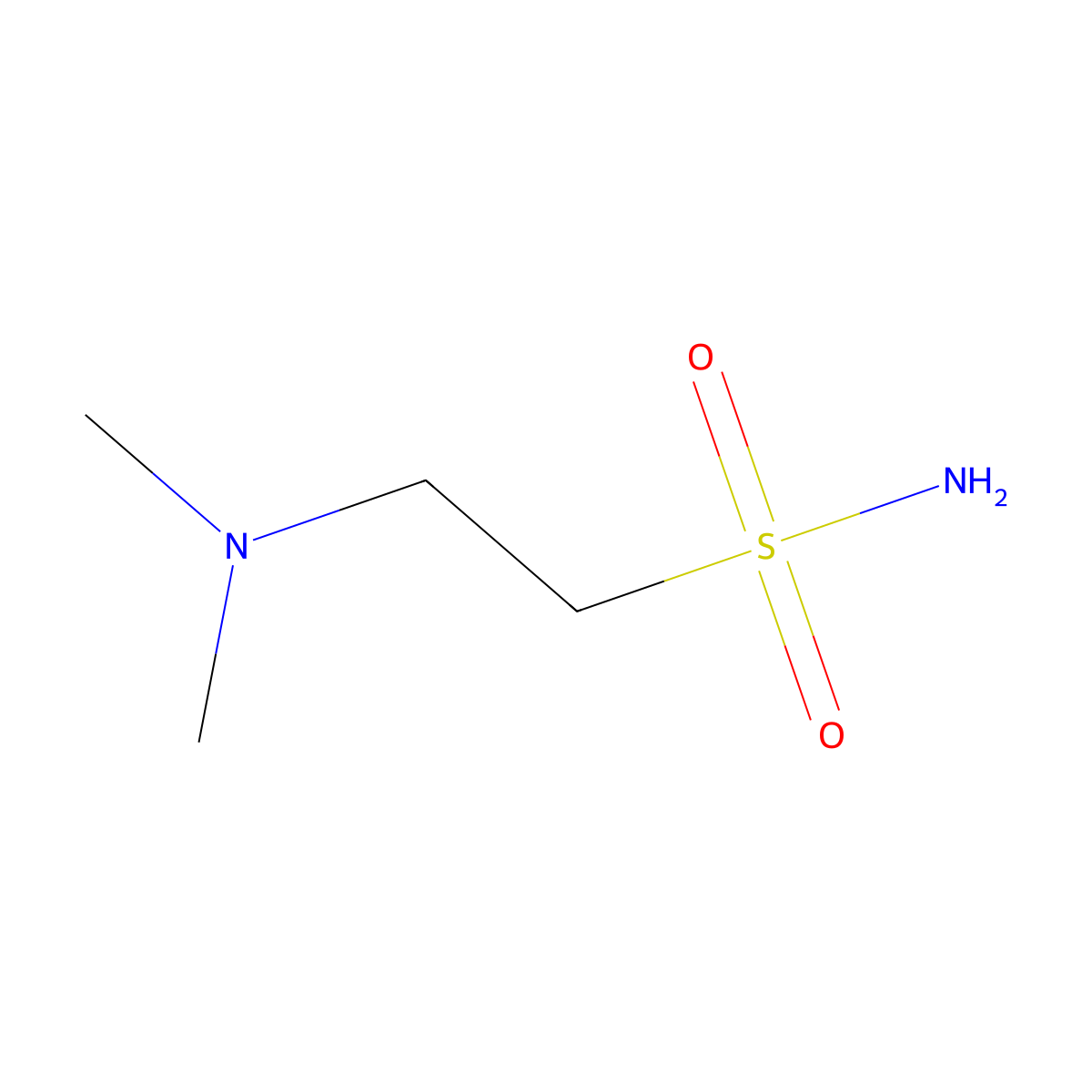 2-(Dimethylamino)ethane-1-sulfonamide molecular structure, CAS 71365-70-3
