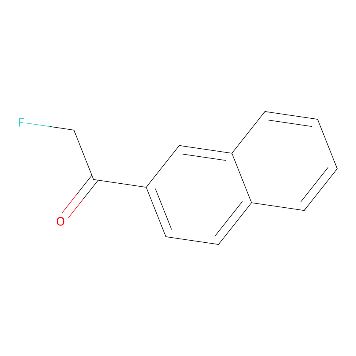 2-Fluoro-1-(naphthalen-2-yl)ethan-1-one molecular structure, CAS 71365-99-6