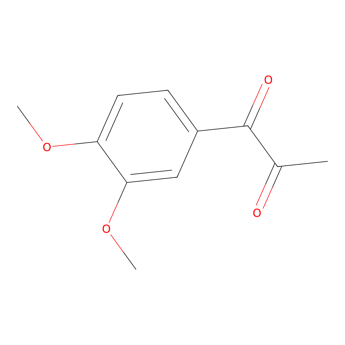 1-(3,4-Dimethoxyphenyl)propane-1,2-dione molecular structure, CAS 71367-49-2