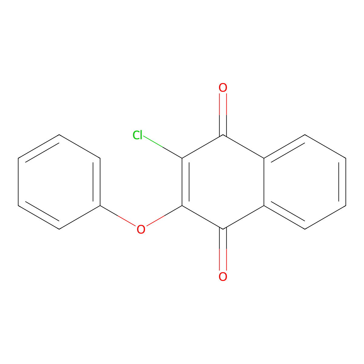 2-Chloro-3-phenoxy-1,4-naphthoquinone molecular structure, CAS 71369-17-0