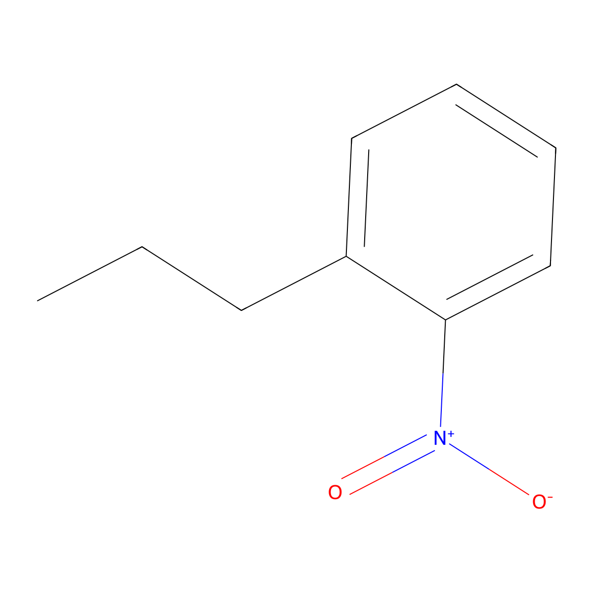 1-Nitro-2-propylbenzene molecular structure, CAS 7137-54-4