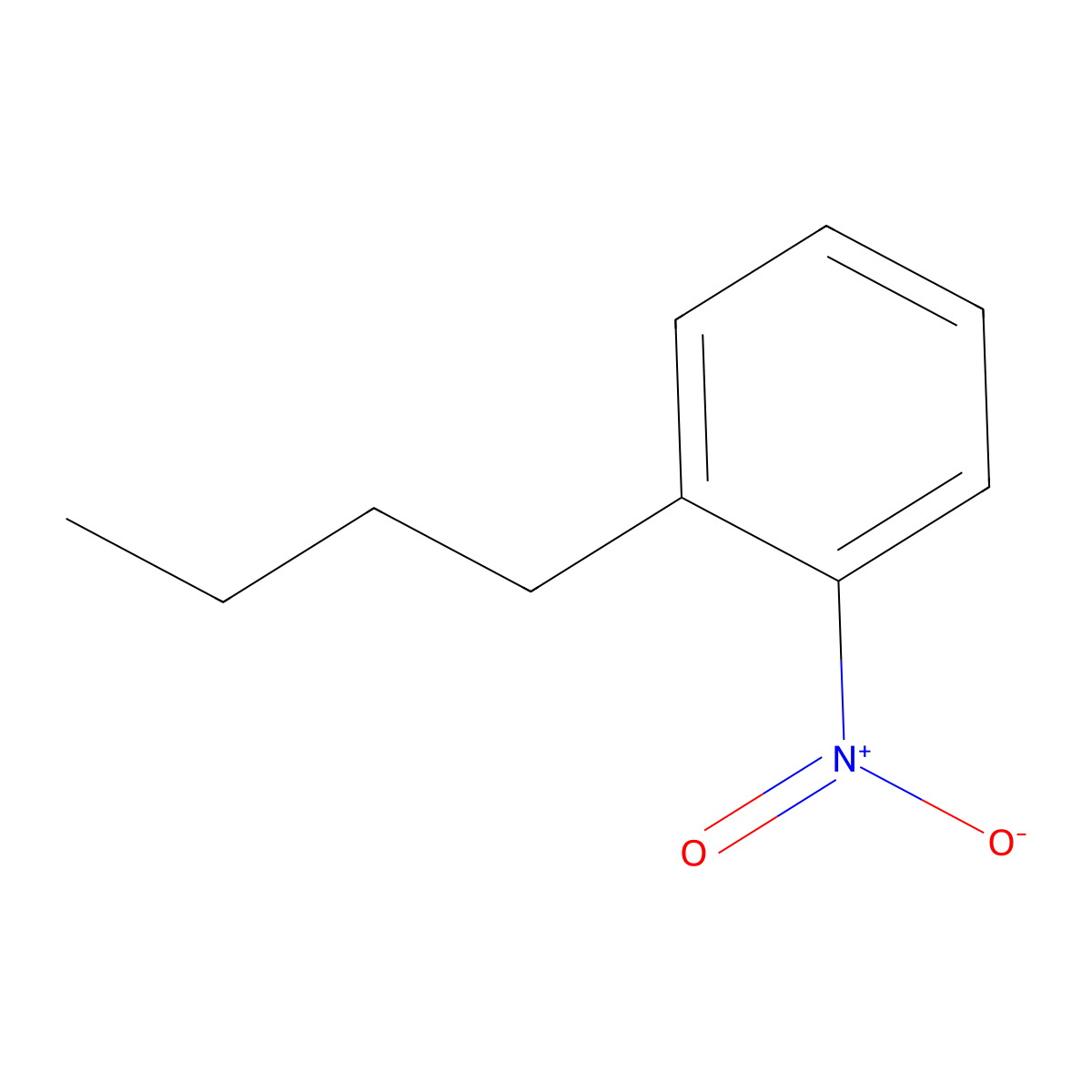 1-Butyl-2-nitrobenzene molecular structure, CAS 7137-55-5