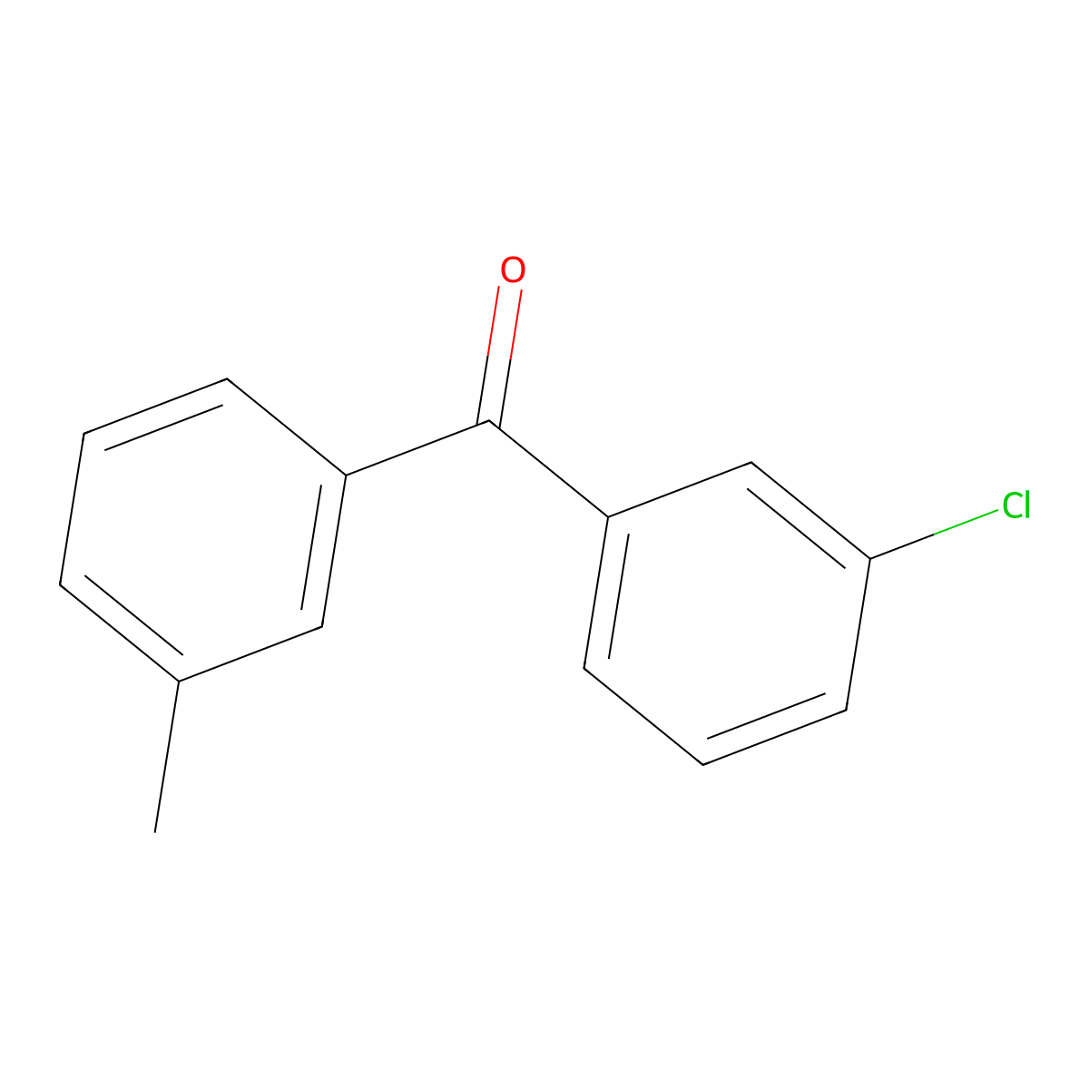 3-Chloro-3'-methylbenzophenone molecular structure, CAS 71372-41-3