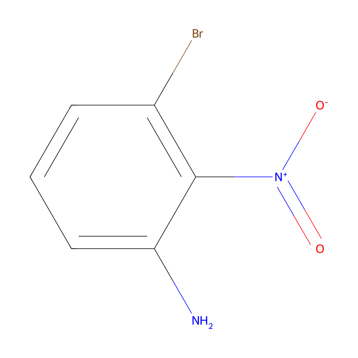 3-Bromo-2-nitroaniline molecular structure, CAS 7138-15-0