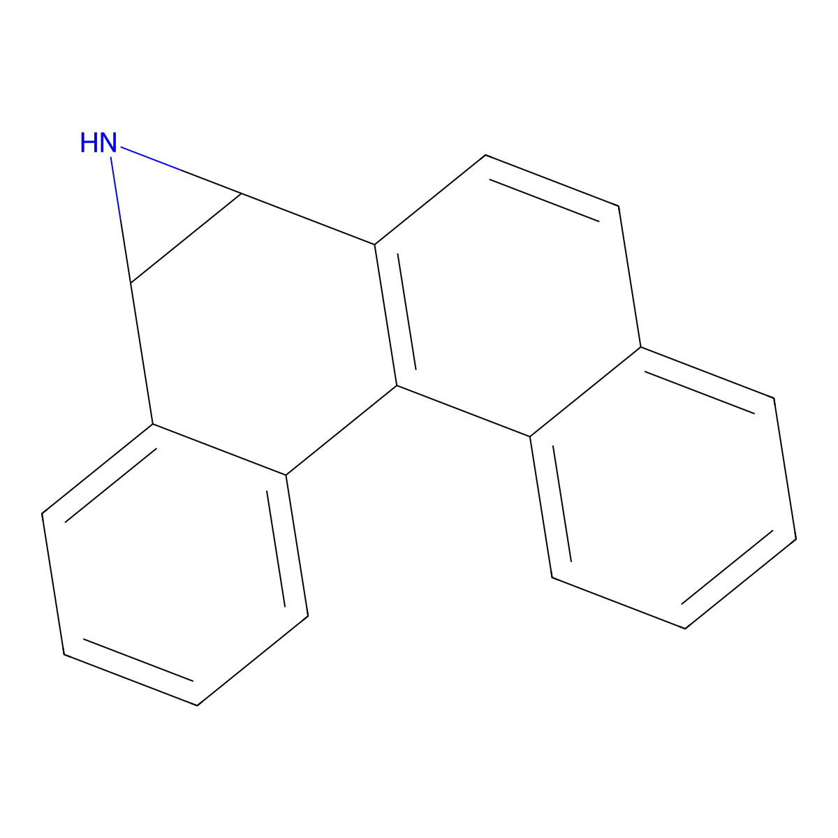 5,5a-Dihydro-4bh-benzo[3,4]phenanthro[1,2-b]azirene molecular structure, CAS 71382-54-2