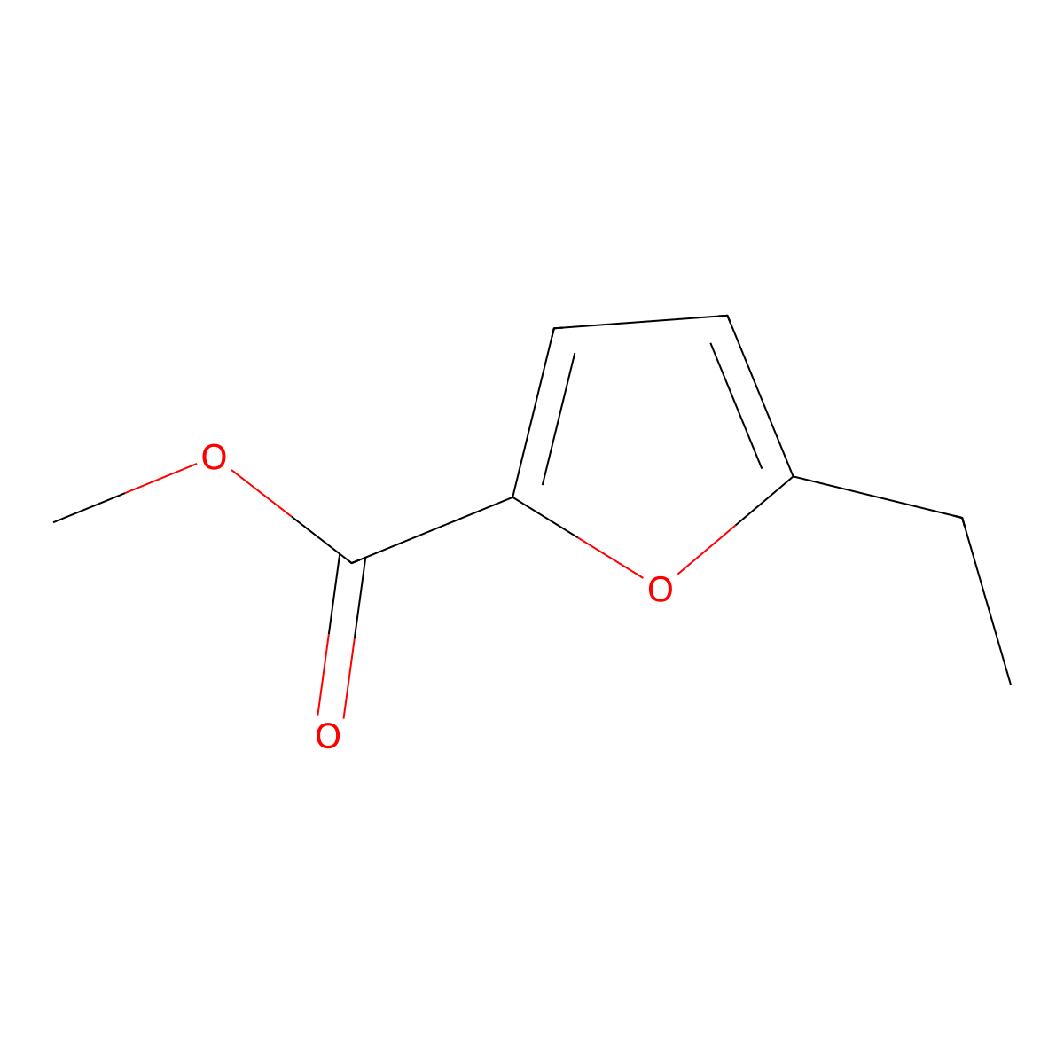 Methyl 5-ethylfuran-2-carboxylate molecular structure, CAS 71387-70-7