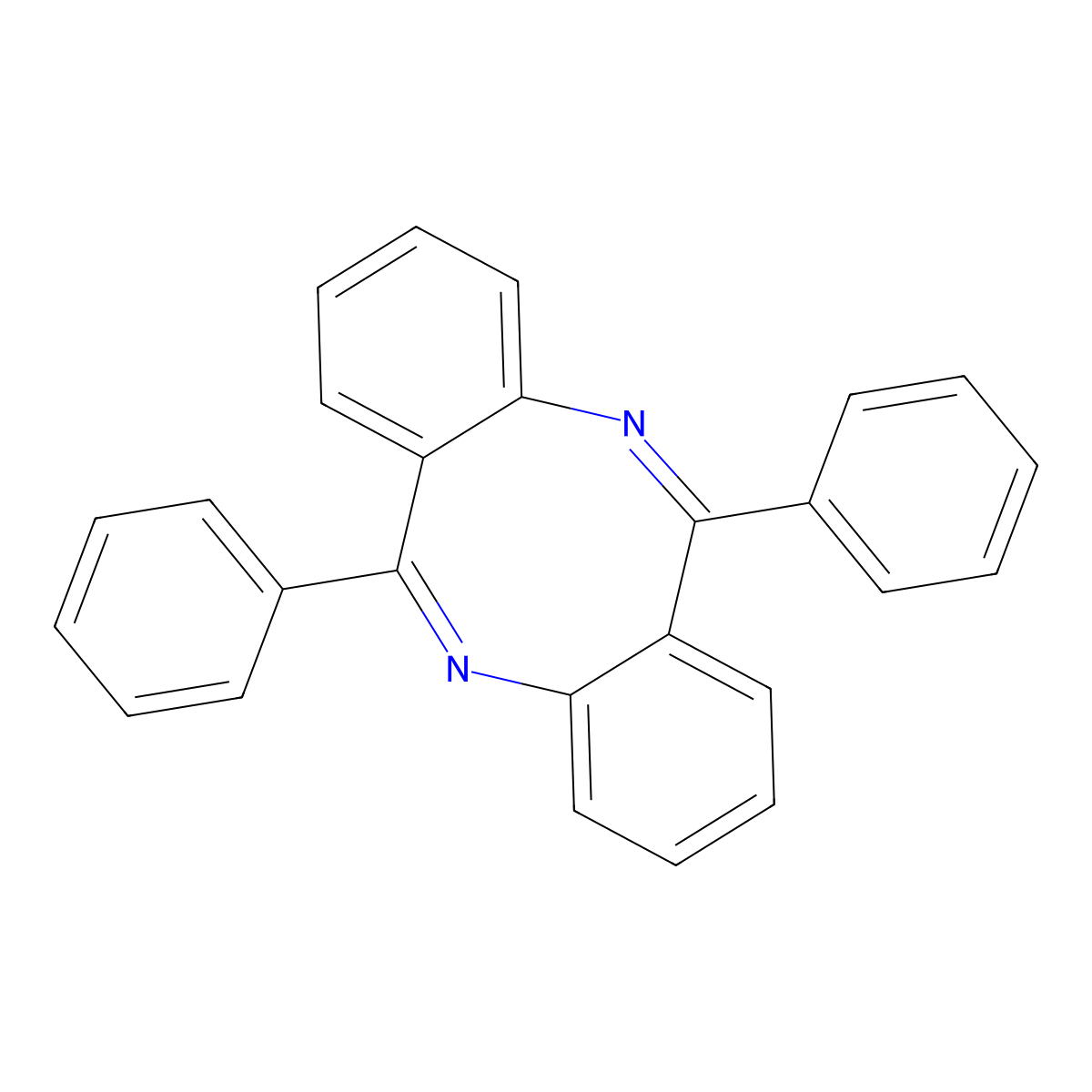 6,12-Diphenyldibenzo[b,f][1,5]diazocine molecular structure, CAS 7139-42-6