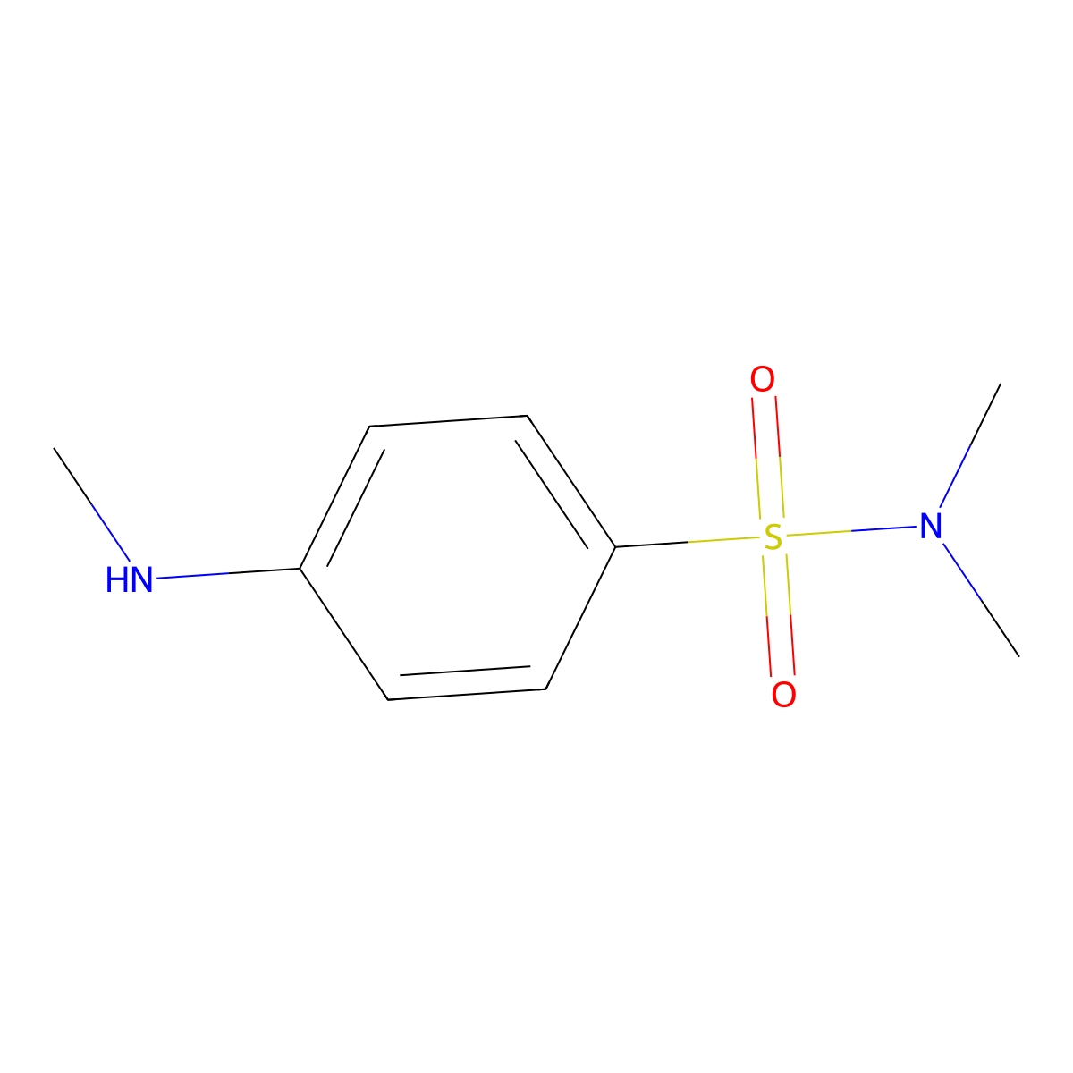 N,N-Dimethyl-4-methylaminobenzenesulfonamide molecular structure, CAS 71398-48-6