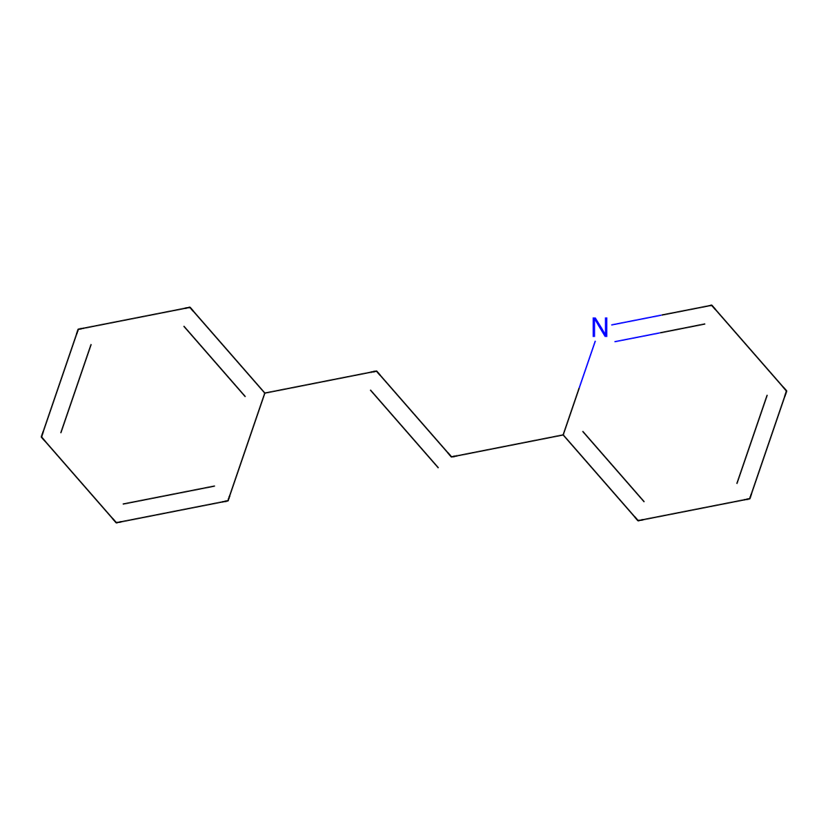 2-Styrylpyridine molecular structure, CAS 714-08-9