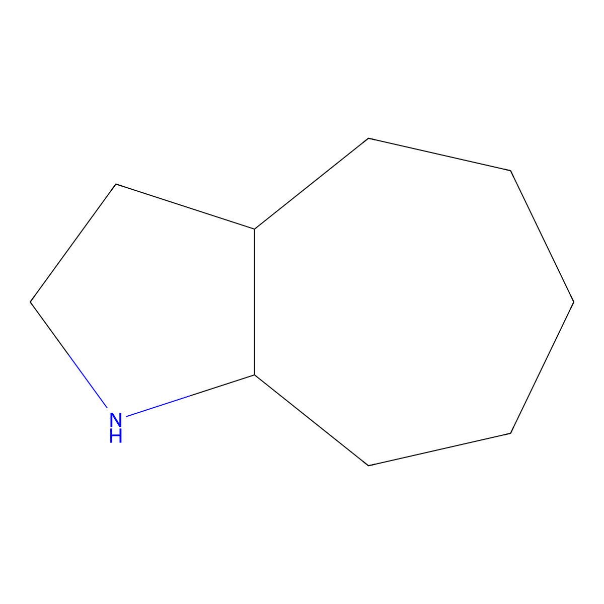 Decahydrocyclohepta[b]pyrrole molecular structure, CAS 7140-62-7