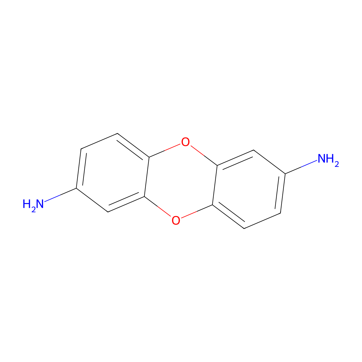 2,7-Diaminodibenzo[b,e][1,4]dioxine molecular structure, CAS 71400-35-6