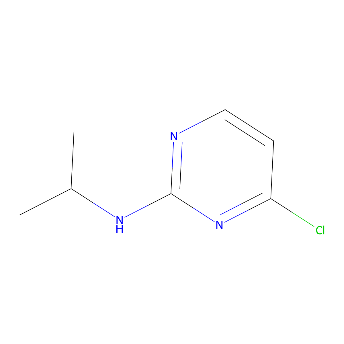 4-Chloro-N-isopropylpyrimidin-2-amine molecular structure, CAS 71406-60-5