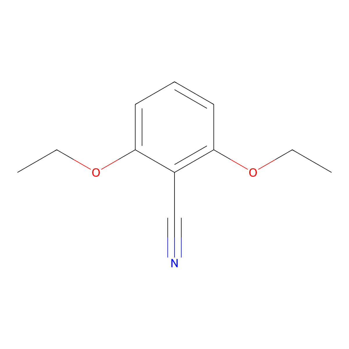 2,6-Diethoxybenzonitrile molecular structure, CAS 71411-93-3