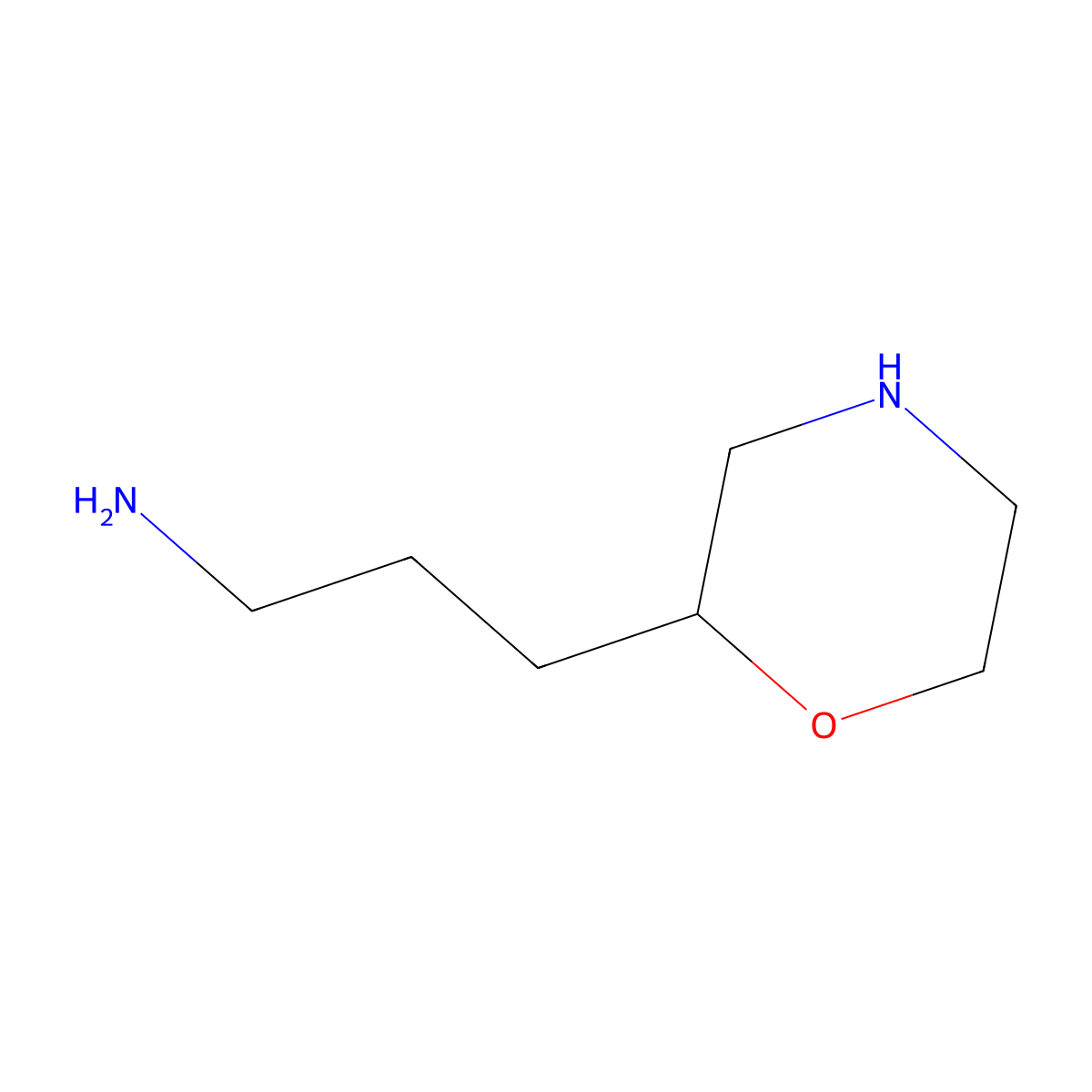 Morpholinepropylamine molecular structure, CAS 71412-09-4
