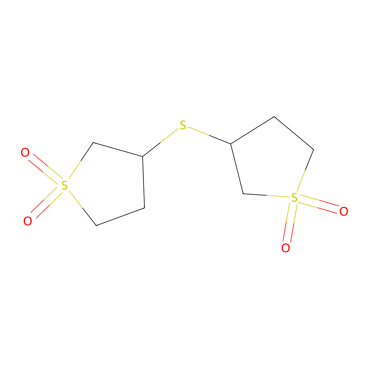 3,3'-Thiobis(tetrahydrothiophene) 1,1,1',1'-tetraoxide molecular structure, CAS 71412-18-5