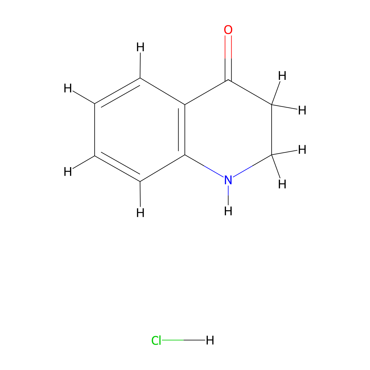 2,3-Dihydro-4-quinolone hydrochloride molecular structure, CAS 71412-22-1