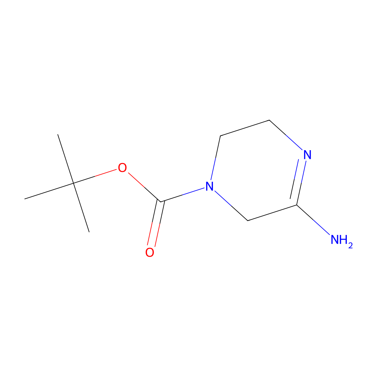 Tert-butyl 5-amino-3,6-dihydropyrazine-1(2h)-carboxylate molecular structure, CAS 714192-90-2