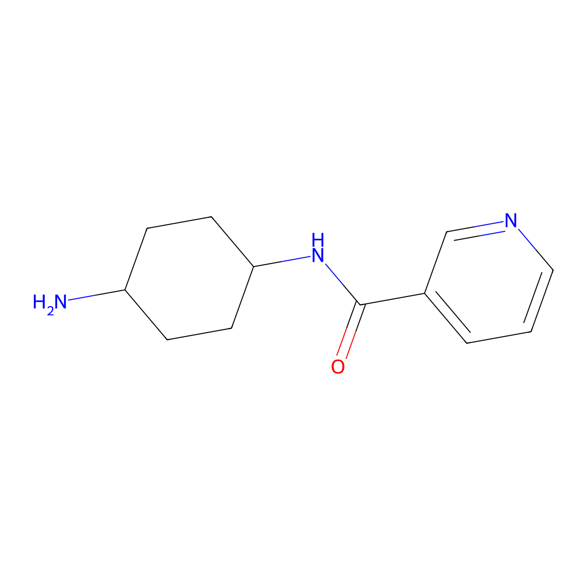 N-((1r,4r)-4-aminocyclohexyl)nicotinamide molecular structure, CAS 714194-73-7