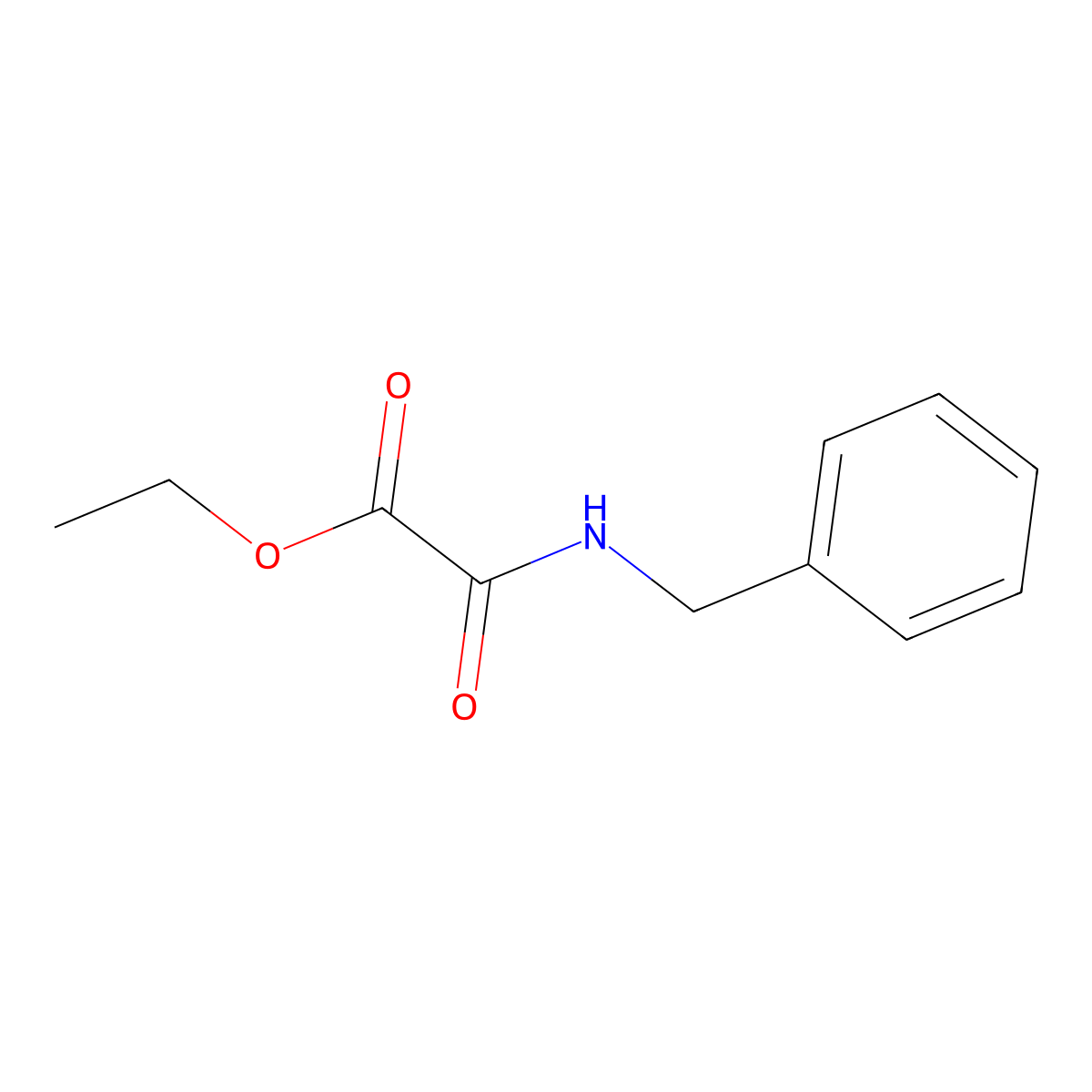 Ethyl oxo((phenylmethyl)amino)acetate molecular structure, CAS 7142-72-5