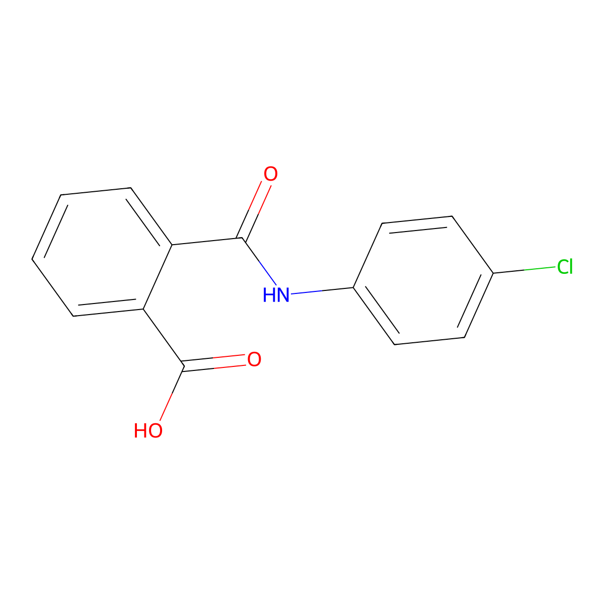 4'-Chlorophthalanilic acid molecular structure, CAS 7142-94-1