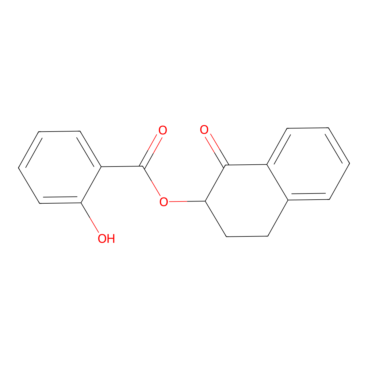 1-Oxo-1,2,3,4-tetrahydro-2-naphthalenyl salicylate molecular structure, CAS 714204-81-6