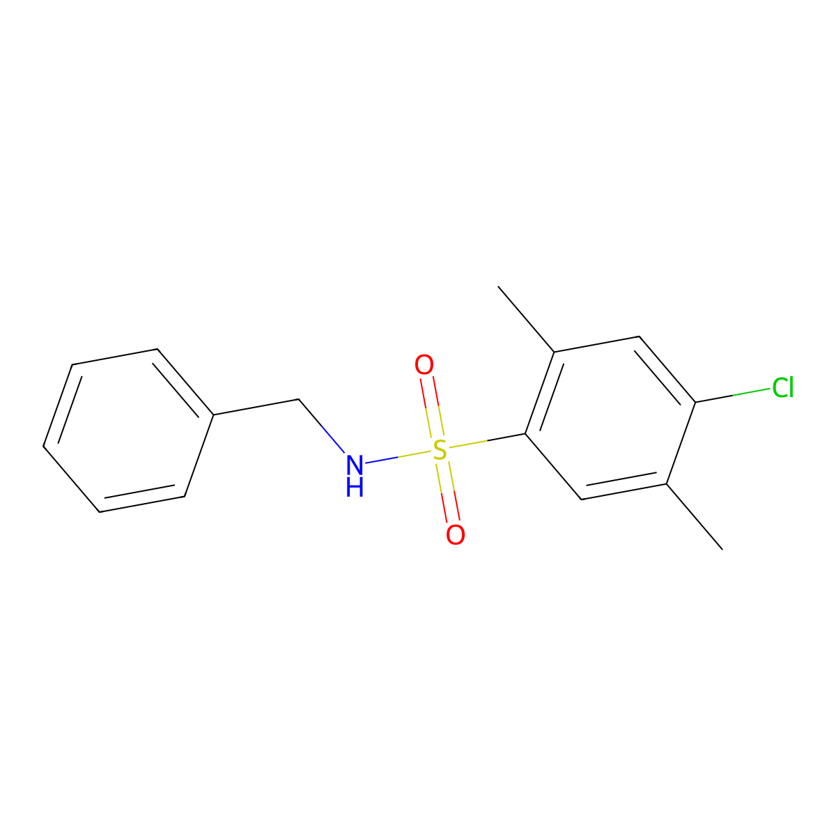 [(4-Chloro-2,5-dimethylphenyl)sulfonyl]benzylamine molecular structure, CAS 714205-69-3