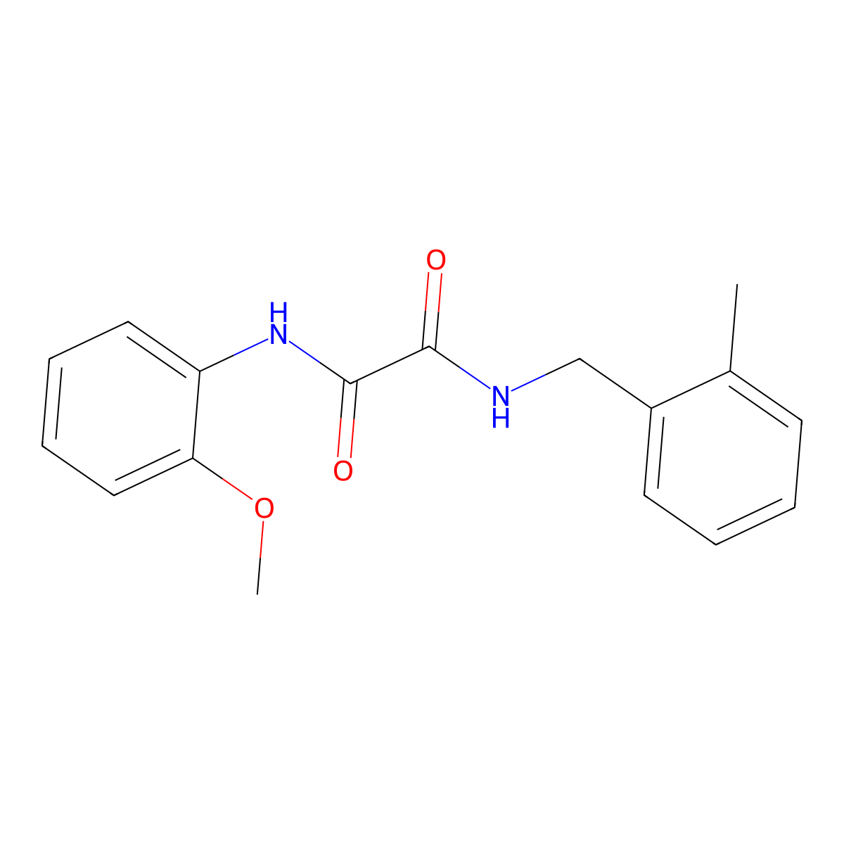 N1-(2-methoxyphenyl)-N2-(2-methylbenzyl)oxalamide molecular structure, CAS 714206-79-8