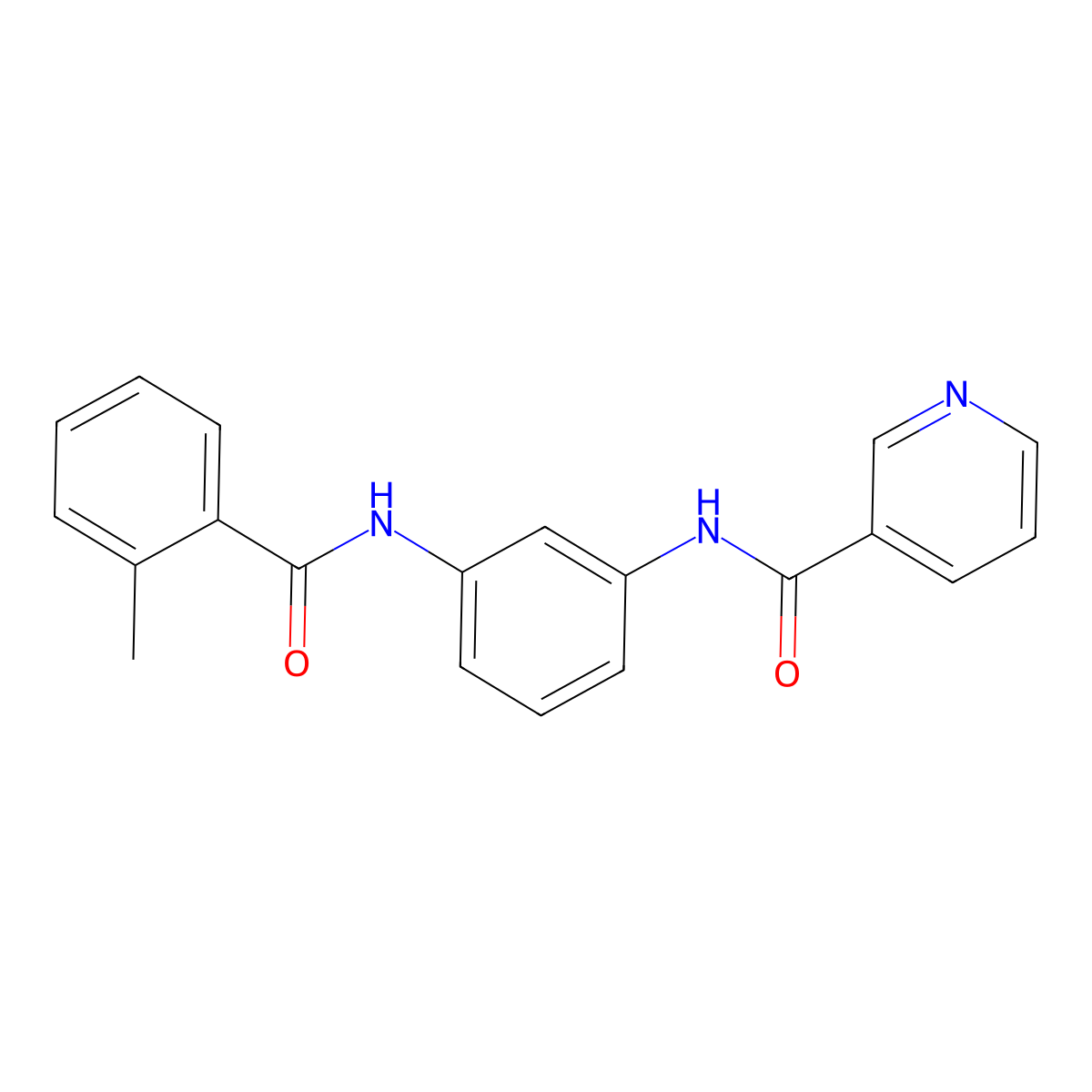 N-{3-[(2-methylbenzoyl)amino]phenyl}nicotinamide molecular structure, CAS 714211-69-5