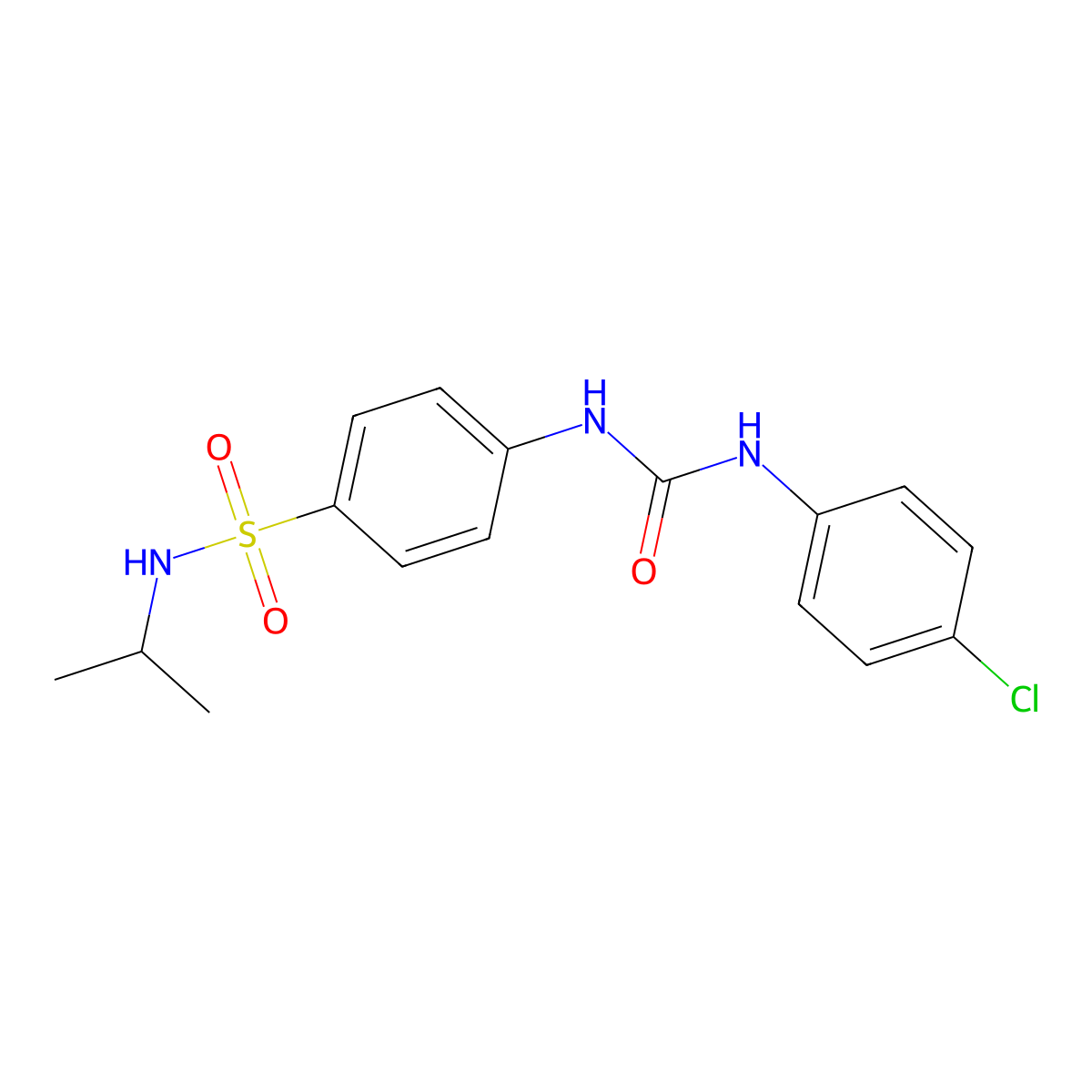 1-(4-Chlorophenyl)-3-[4-(propan-2-ylsulfamoyl)phenyl]urea molecular structure, CAS 714212-18-7