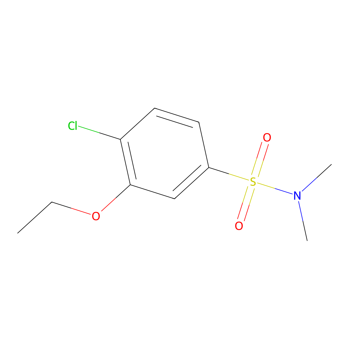 [(4-Chloro-3-ethoxyphenyl)sulfonyl]dimethylamine molecular structure, CAS 714212-88-1