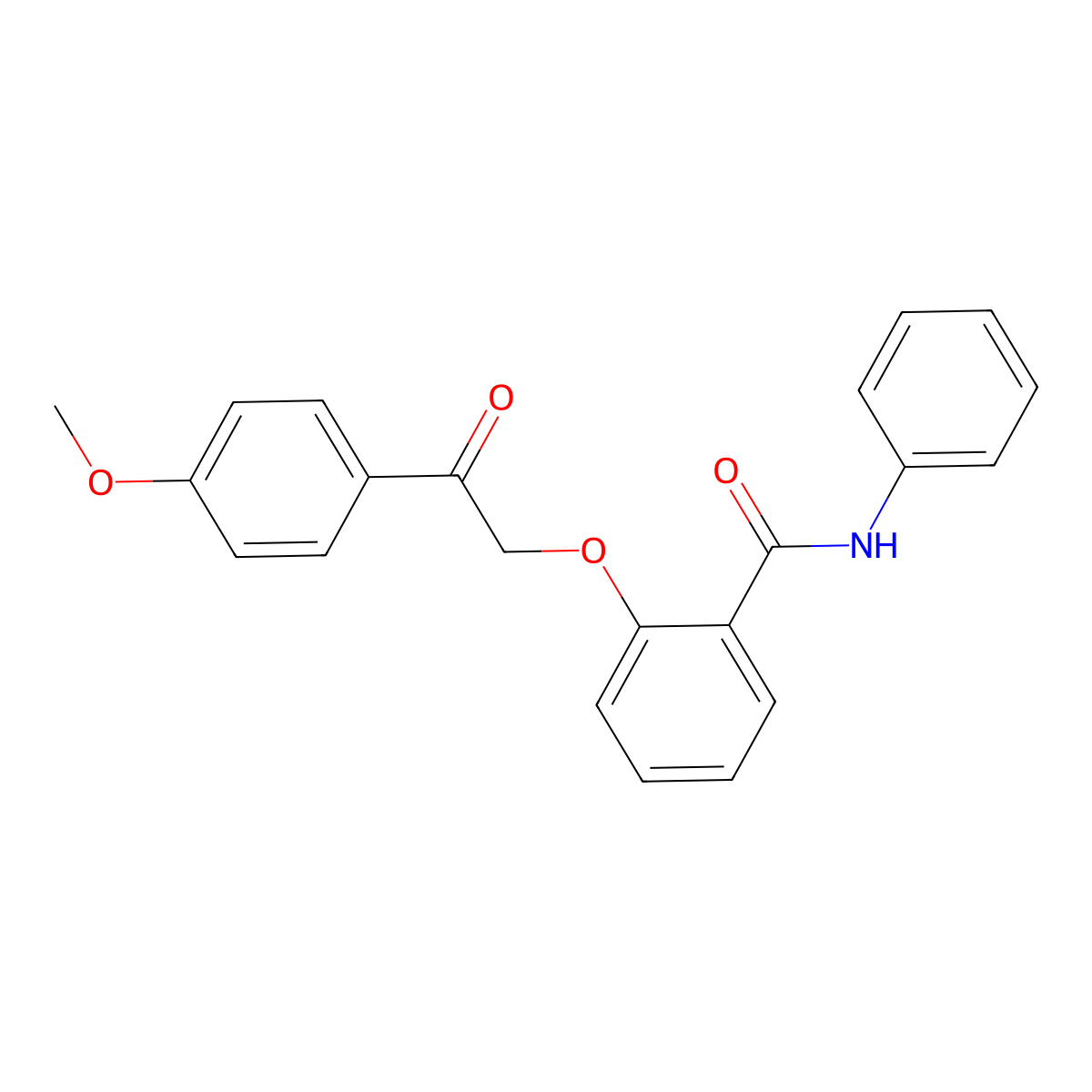 2-[2-(4-methoxyphenyl)-2-oxoethoxy]-N-phenylbenzamide molecular structure, CAS 714213-61-3