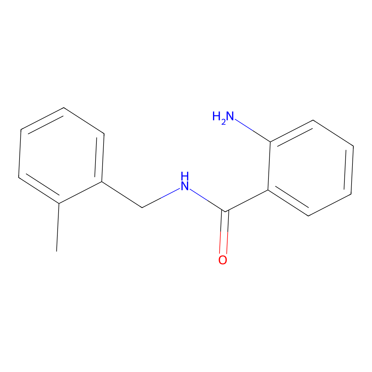 2-amino-N-(2-methylbenzyl)benzamide molecular structure, CAS 714213-69-1