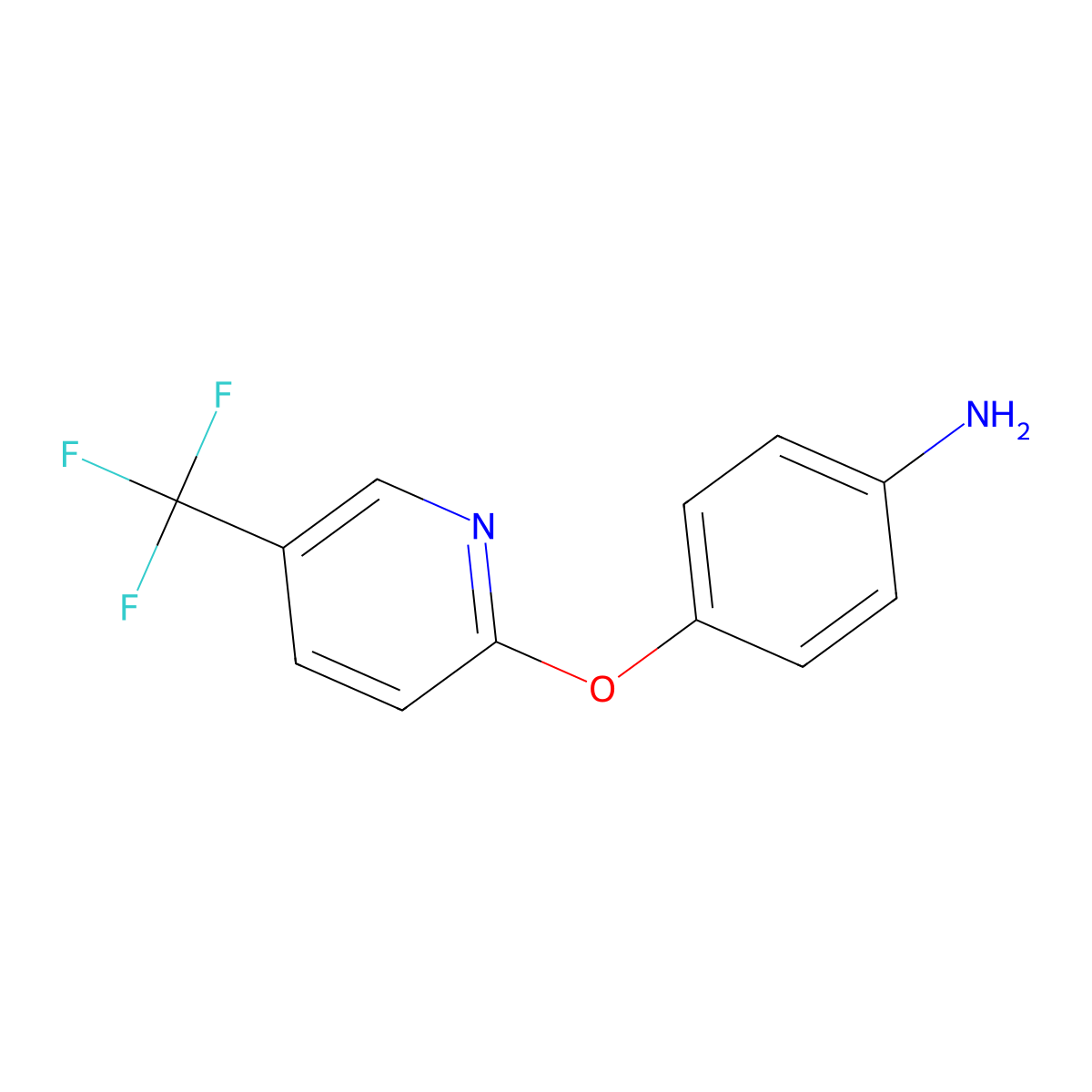 4-{[5-(Trifluoromethyl)pyridin-2-yl]oxy}aniline molecular structure, CAS 71422-81-6
