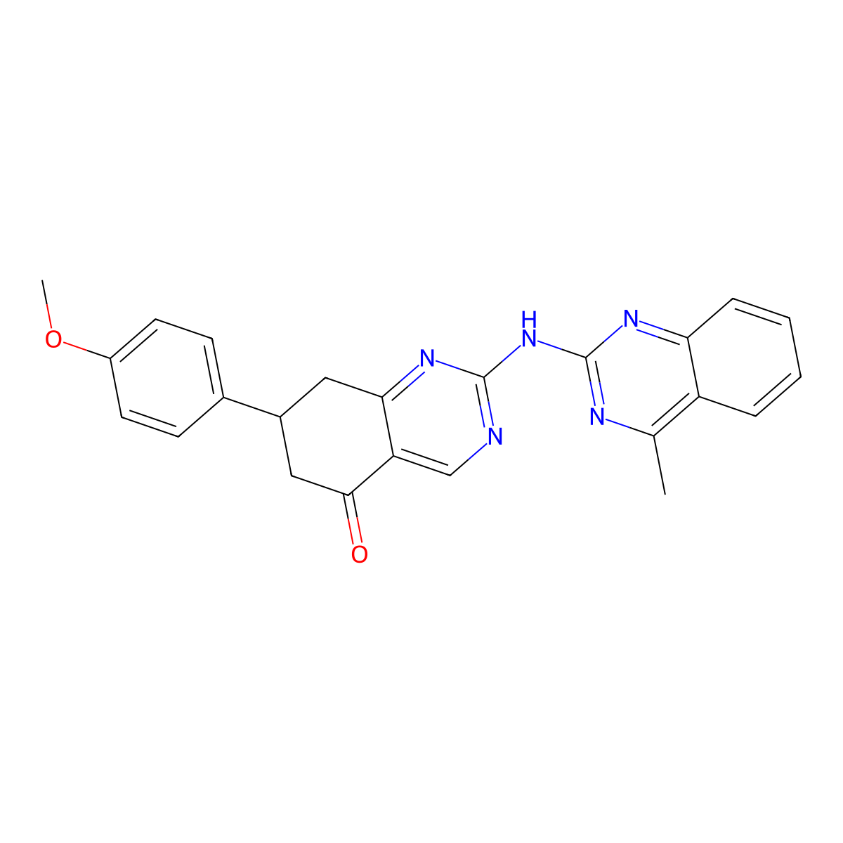 7-(4-methoxyphenyl)-2-[(4-methylquinazolin-2-yl)amino]-7,8-dihydroquinazolin-5(6H)-one molecular structure, CAS 714226-85-4