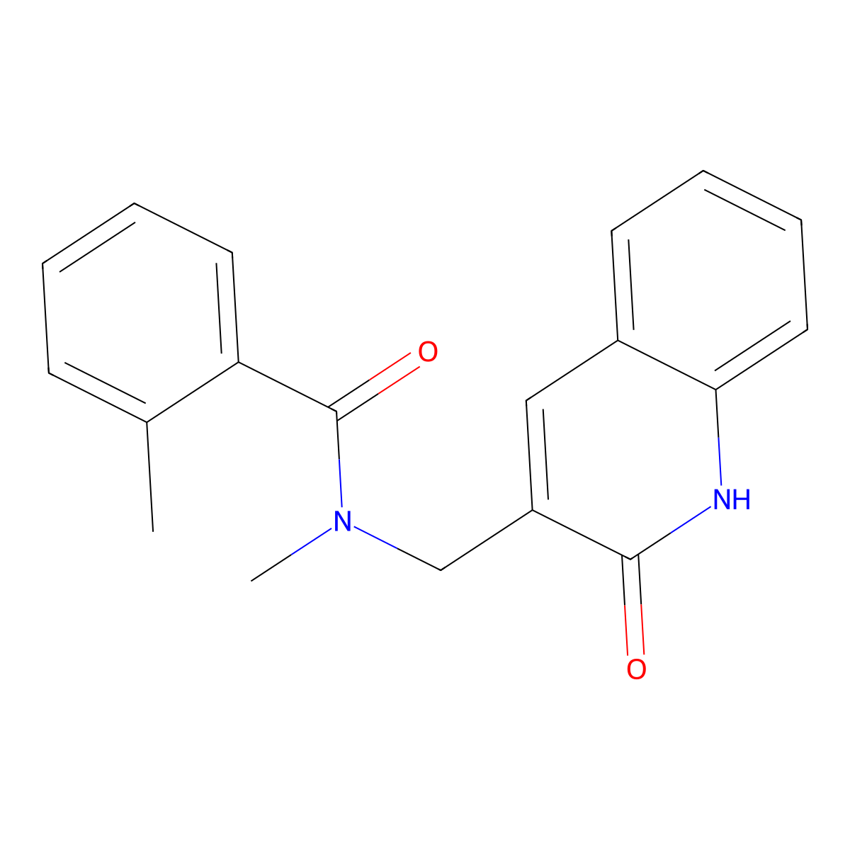 N,2-dimethyl-N-[(2-oxo-1H-quinolin-3-yl)methyl]benzamide molecular structure, CAS 714240-76-3