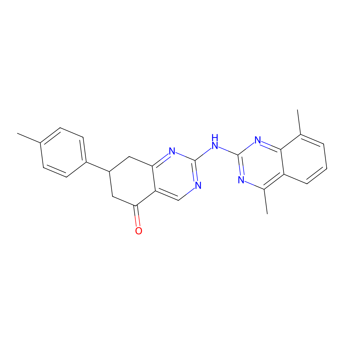 2-[(4,8-dimethylquinazolin-2-yl)amino]-7-(4-methylphenyl)-7,8-dihydroquinazolin-5(6H)-one molecular structure, CAS 714247-02-6
